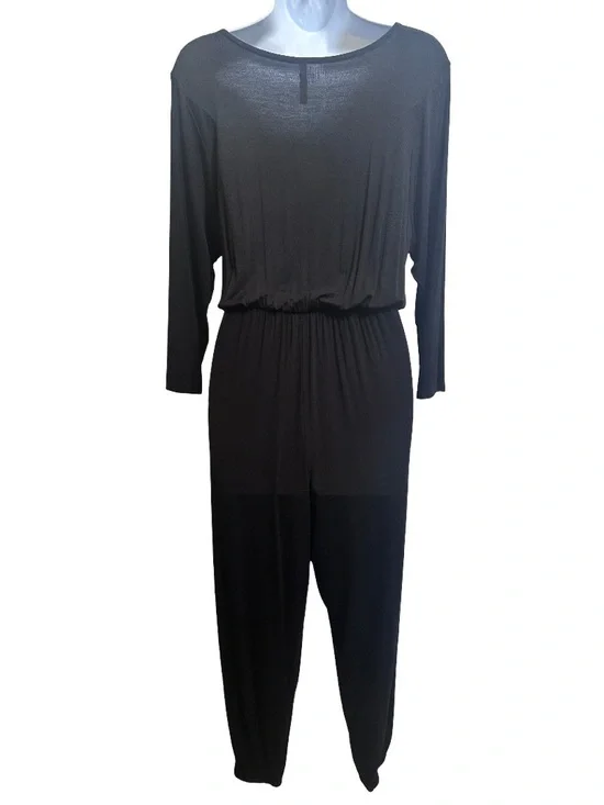 Jolie Black V-Neck Tie-Front Jumpsuit - Picture 5 of 9